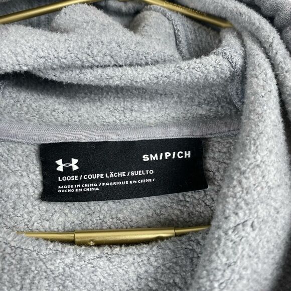 Under Armour Hoodie Womens Pullover Gray‎ Drawstring Sweatshirt 70 - Picture 7 of 7